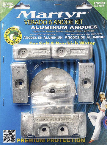 Martyr CMVERADO6KITA Mercury Kit (Verado 6 Cylinder Anode Kit) in Aluminium