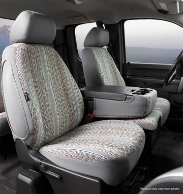 Fia TR49-1 Gray Custom Fit Front Seat Cover Split Seat 40/20/40 - Saddle Blanket, (Gray)