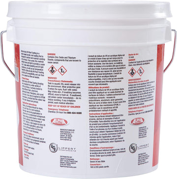 Alpha Systems 862401 Acrylic RV Roof Coating Top Coat Sealer - Gallon, White