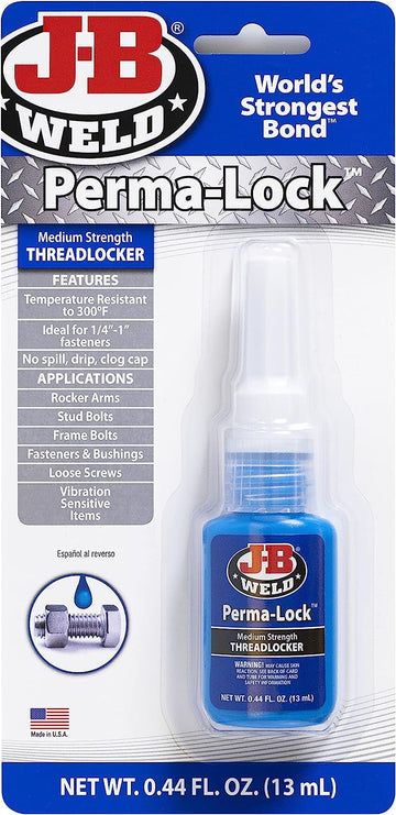 J-B Weld 24213 Perma-Lock Blue Threadlocker - 13 ml 13 Milliliter Blue