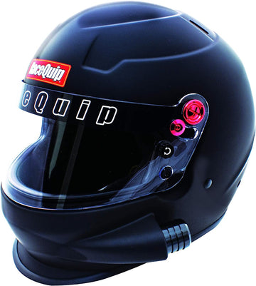RaceQuip Side Air Full Face Helmet PRO20 Series Snell SA2020 Rated Flat Black Large