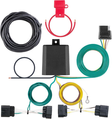 CURT Manufacturing 56336 Vehicle-Side Custom 4-Pin Trailer Wiring Harness for Select Dodge Durango , Black