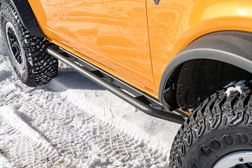 N-Fab Trail Sliders | Textured Black, Full Length (2 Steps per Side) | TSF214B-TX | Fits 2021-2023 Ford Bronco 4 Door SUV, SRW Gas
