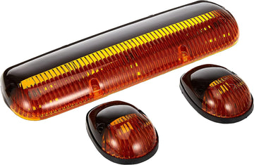 Pacer Performance 20-240 Hi-Five Amber Chevy Style Cab Roof Light Kit, (Pack of 3)