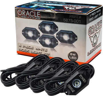 ORACLE Lighting Underbody Wheel Well Rock Light Kit - White (4PCS)