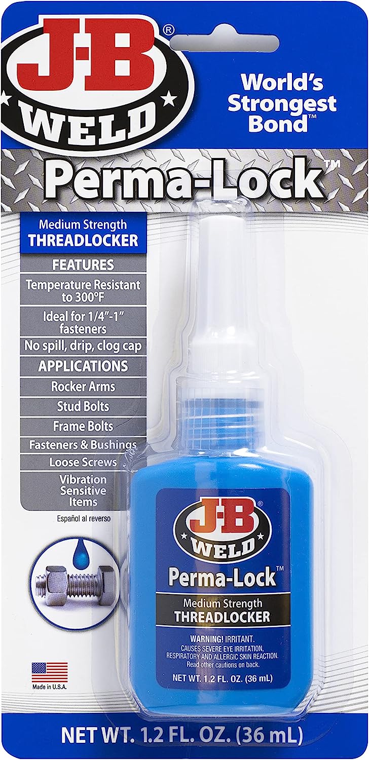 J-B Weld 24236 Perma-Lock Blue Threadlocker - 36 ml 36 Milliliter Blue