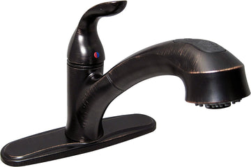 Phoenix PF231541 Single Handle Pull Out Kitchen Faucet, Rubbed Bronze