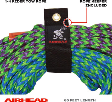 Airhead 2-Section Tow Ropes | 1-4 Rider Ropes for Towable Tubes