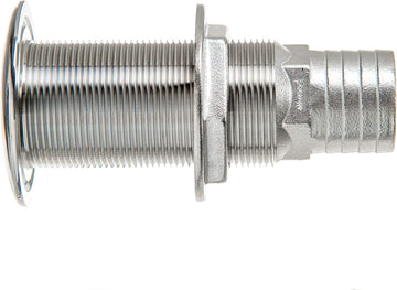 Attwood 66553-3 Boat Self-Bailing Cockpit Barbed Stainless Steel 1 ½-Inch Scupper Valve
