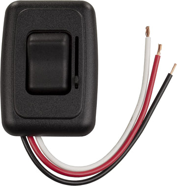JR Products 05-12315 LED Side Slide Dimmer Switch - Black