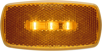 Optronics (MC-32ABP) Amber Rectangular Reflector Clearance/Marker Light 1