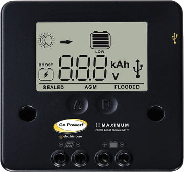 Go Power! GP-PSK-90 90-Watt Portable Folding Solar Kit with 10 Amp Solar Controller