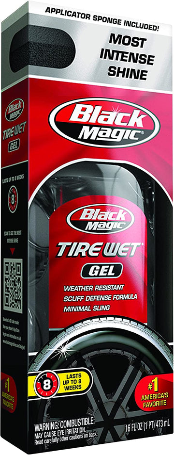 Black Magic 5072647 Tire Wet Gel, 16 oz.