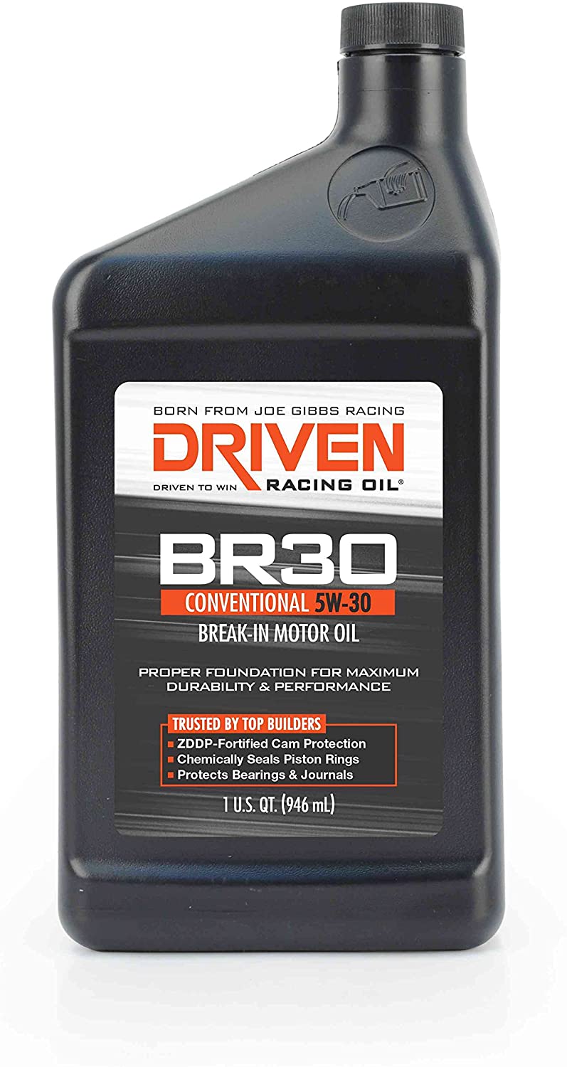 Joe Gibbs Driven Racing Oil 01806 BR-30 5W-30 Break-in Motor Oil - 1 Quart Bottle