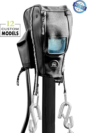 Clever Cover by Trailersphere Custom Electric Tongue Jack Cover for Trailer, RV, Camper, Chains Holder, Plug Protector, Sun and Waterproof (LCI Jack Cover)