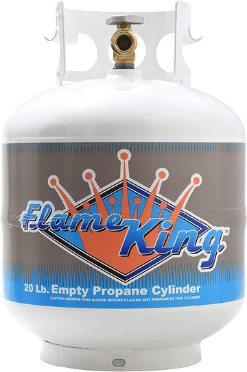 Flame King YSN-201 20-Pound Steel Propane Cylinder with Type 1 Overflow Protection Device Valve