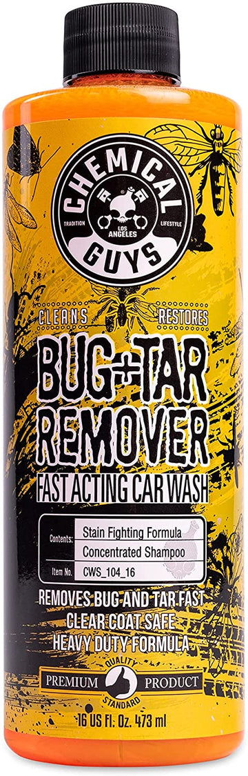 Chemical Guys CWS_104_16 Bug & Tar Heavy Duty Car Wash Shampoo (16 oz) 16 fl. Oz
