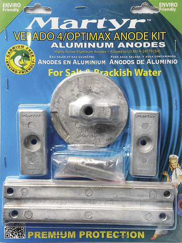 Martyr CMVERADO4KITA Mercury Kit (Verado 4 Cylinder Anode Kit) in Aluminium