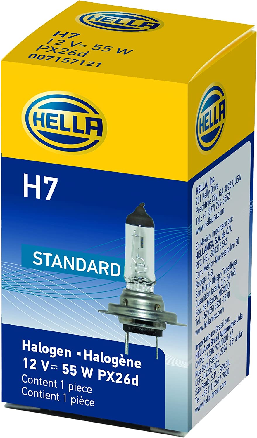 Hella H7: Bulb H7 12V 55W Px26D T4.625 Standard - 55W Single Box