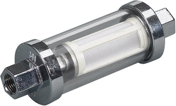 Moeller Universal Inline Glass View Fuel Filter (3/8", 5/16", & 1/4" Barb In Kit)