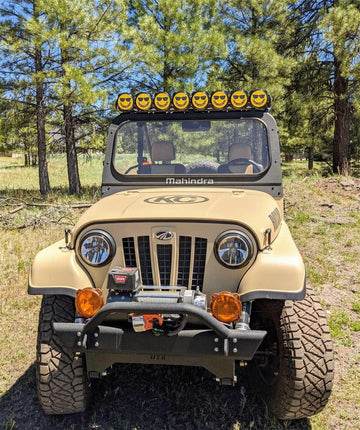 KC HiLiTES "6"" Pro6 Gravity Light cover - 50th Anniversary Smiley Face- Yellow / Black KC Logo (5114)