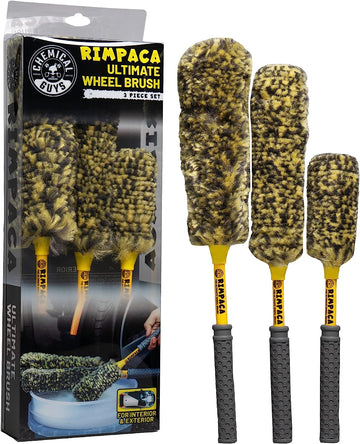 Chemical Guys ACC617 Rimpaca Ultimate Wheel Brush 3 Piece Set (Rimpaca Wheel Cleaners) 3 Brush Set