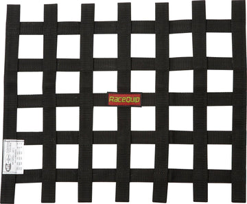 RaceQuip 726001 15" High X 18" Wide Black SFI 27.1 Ribbon Style Window Net 15" x 18" Black