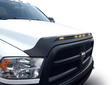 Auto Ventshade [AVS] Aeroskin Lightshield/Hood Protector | Flush Mount, Low Profile | Textured Black, 1 pc | 753051 | Fits 2010-2018 Dodge Ram 2500, 3500