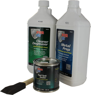 POR-15 Motorcycle Fuel Tank Repair Kit - Seal Small Gas Tanks | Superior Strength & Fuel Resistance | Stop Rust, Corrosion, & Seal Pinhole Leaks