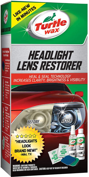Turtle Wax T-240KT Headlight Lens Restorer Kit Single Unit