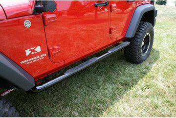 Rugged Ridge 11590.06 Black 3" Round Side Tube Step - Pair