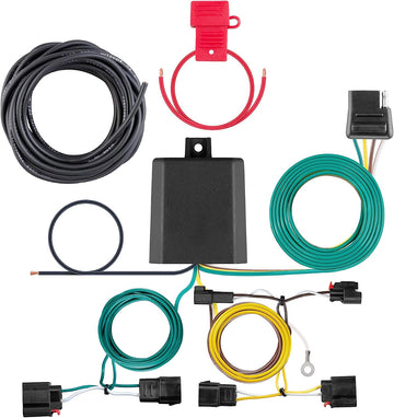 CURT 56426 Vehicle-Side Custom 4-Pin Trailer Wiring Harness, Fits Select Jeep Grand Cherokee, Black