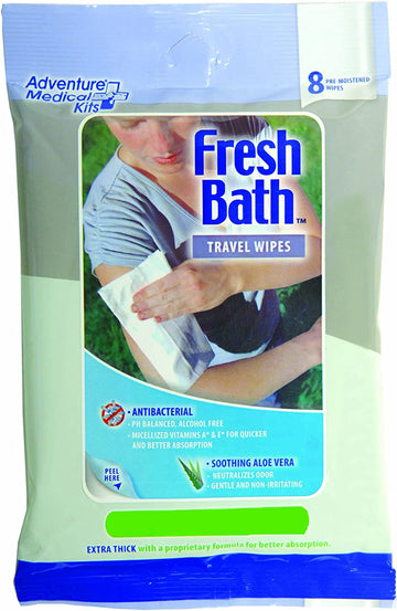 Tender Fresh Bath Wipes Travel Size, 8 Count Wipes 3