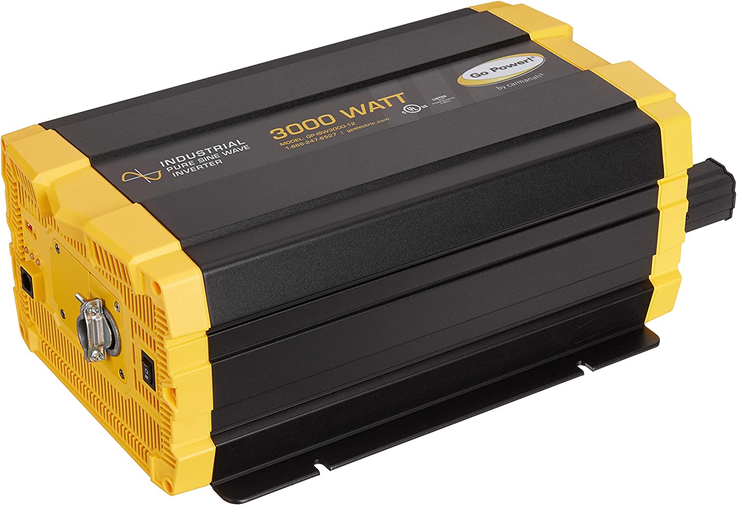 Go Power! GP-ISW3000-12 Industrial Pure Sine Wave Inverter - 3000 Watt / 12V