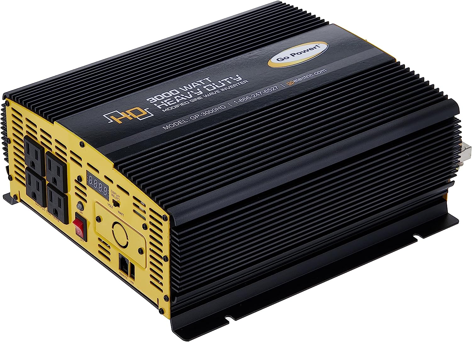Go Power! GP-3000HD Heavy Duty Modified Sine Wave Inverter, 3000W