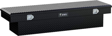 UWS TBS-69-BLK Black Single Lid Slim Line Aluminum Toolbox with Beveled Insulated Lid Original Packaging
