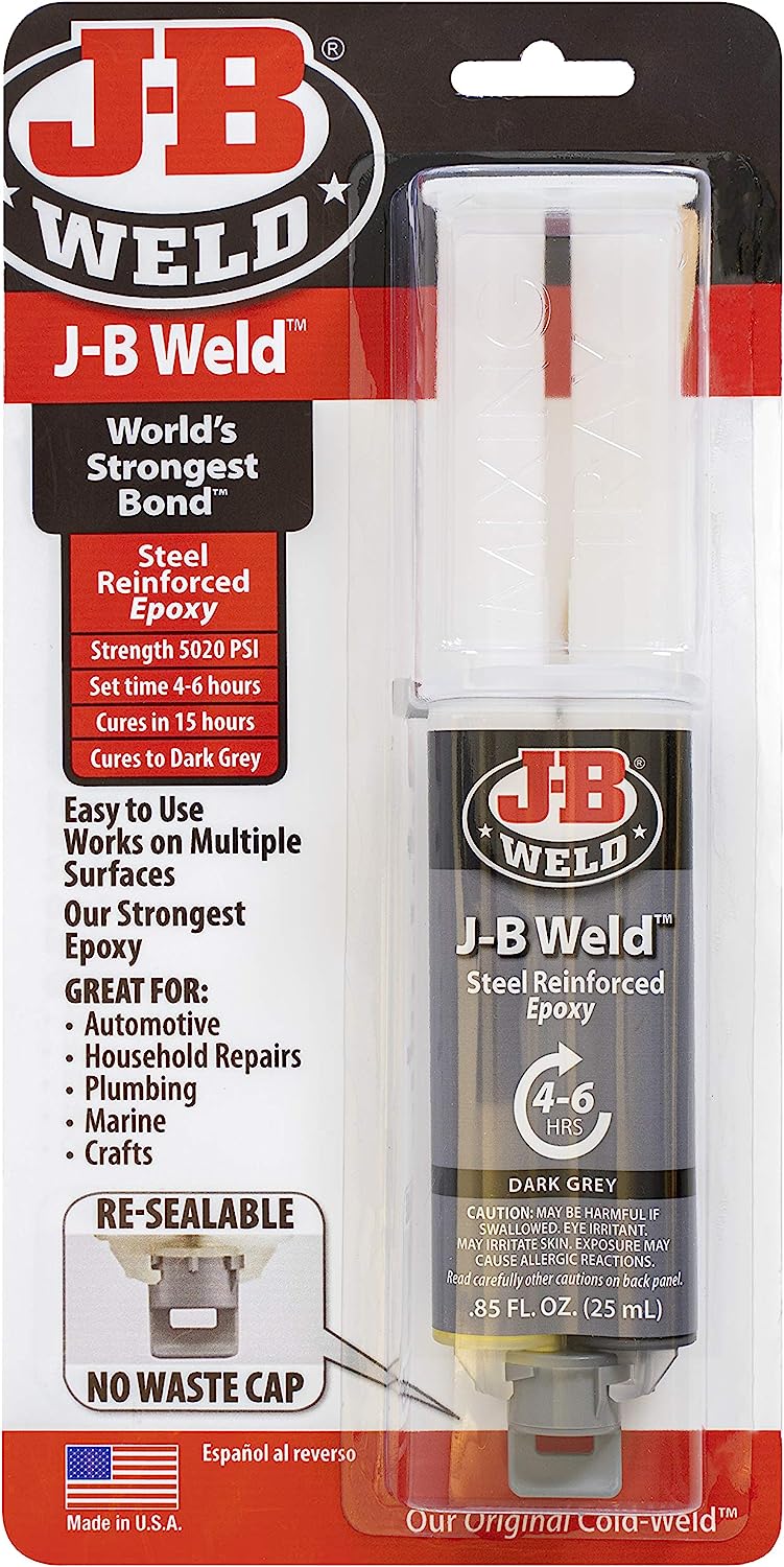 J-B Weld 50165 25ml Epoxy Syringe, Plain 25 mL