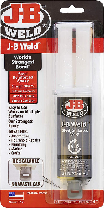J-B Weld 50165 25ml Epoxy Syringe, Plain 25 mL