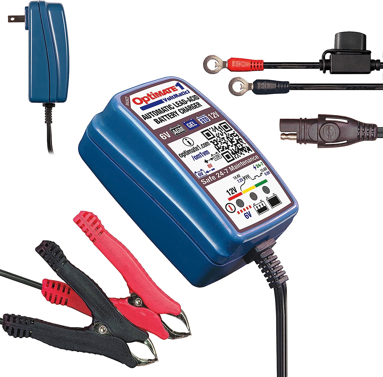 Sl401a Tecmate Optimate 1 VoltMATIC, TM-401a, Bronze Series: 4-Step 6V / 12V