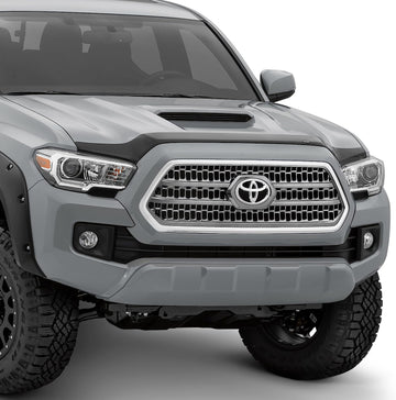 Auto Ventshade [AVS] Aeroskin Hood Protector | 2016-2023 Toyota Tacoma, Low Profile/Flush - Matte Black | 377079 69.75 Inch