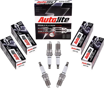 Autolite APP106 Double Platinum Spark Plug, Pack of 1