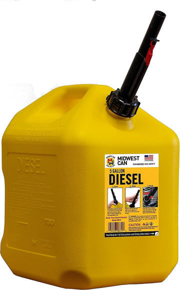 Quick-Flow Spout 8610 Auto Shut Off Diesel Can Yellow