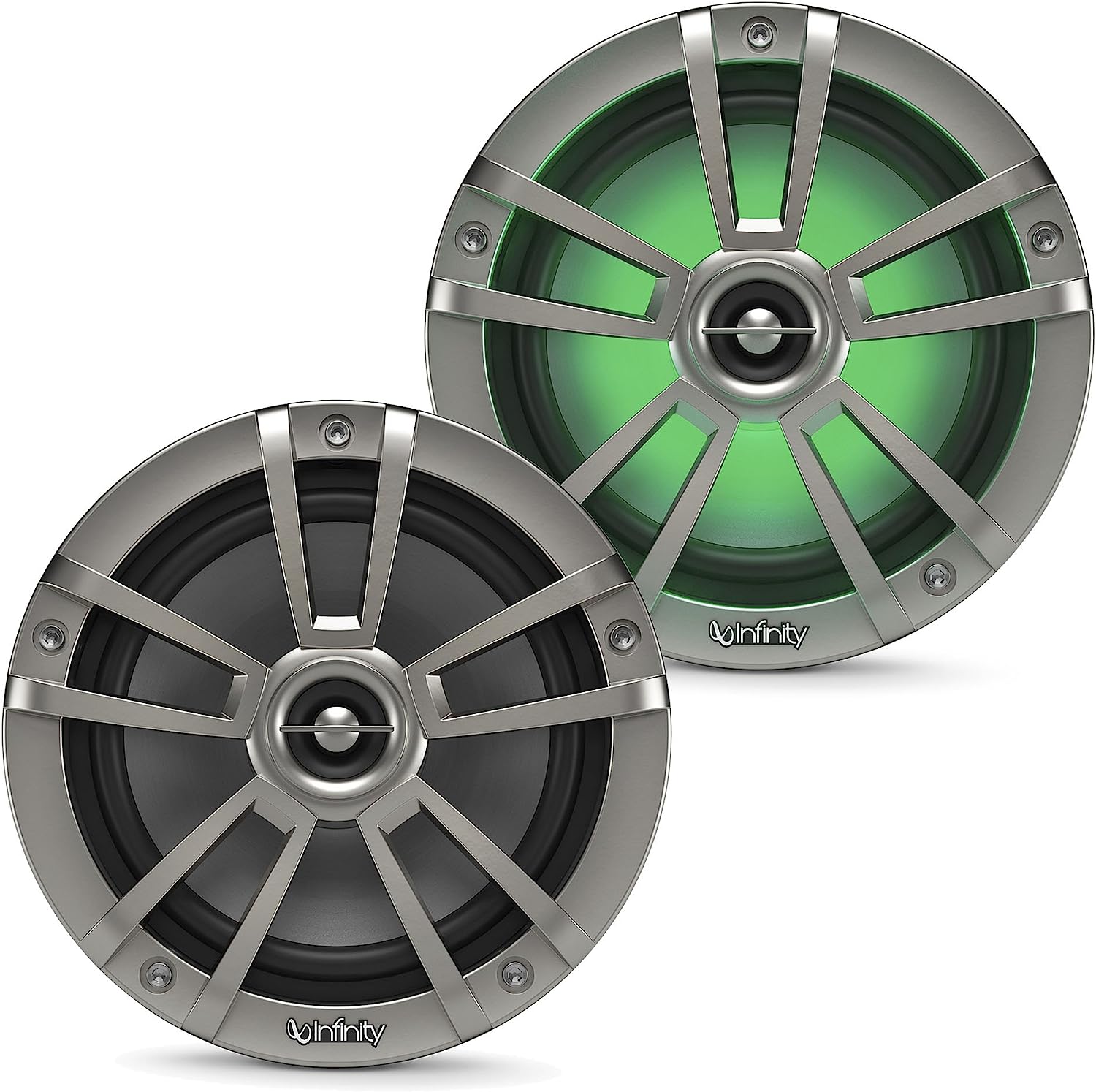 Infinity INF622MLT Two-Way Multi-Element RGB Titanium Marine Speakers - 6.5"