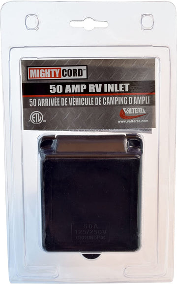 Valterra A10-50INBKVP 50 Amp Power Inlet - Black 50 Amp Black