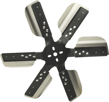 Derale 17018 Heavy Duty Fan Blade Series 1000 18" Stainless Steel Flex Fan Standard Rotation , Black