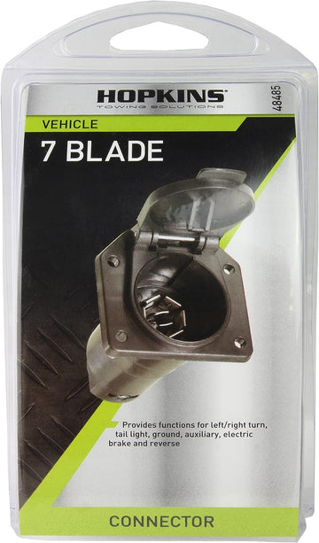 Hopkins Towing Solutions 48485 7 Pole RV Blade Vehicle Connector, Factory, 1 Count (Pack of 1) 1 Count (Pack of 1) Basic
