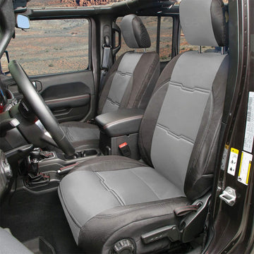Smittybilt 577122 Neoprene Seat Cover Set Front/Rear-Charcoal Gen 2
