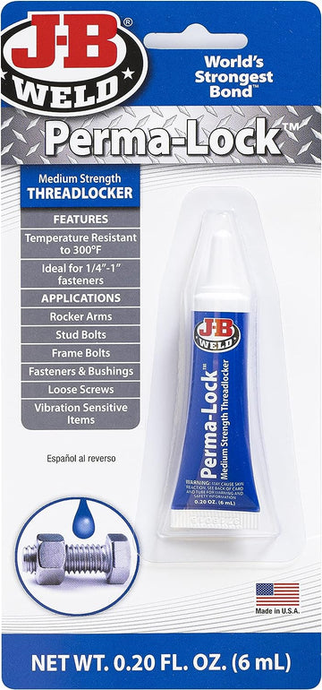 J-B Weld 24206 Perma-Lock Blue Threadlocker - 6 ml 6 Milliliter Blue