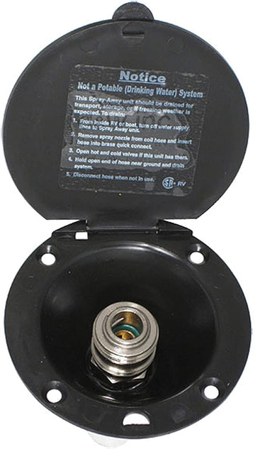Phoenix PF147006 PF147006 Brass Spray Port, Black, Boxed