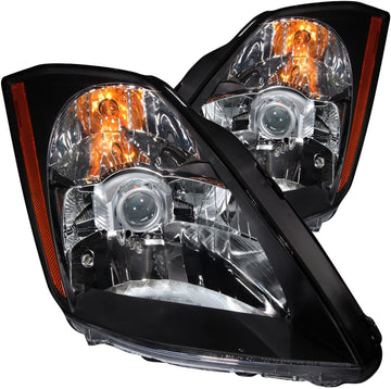 Anzo USA 121108 Nissan 350Z Crystal Black Headlight Assembly - (Sold in Pairs)